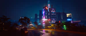 Blurry Lights In The Night Time Wallpaper