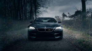 Bmw 1920x1080 Driving Night Forest Wallpaper