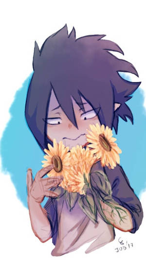 Bnha Amajiki Tamaki With Sunflowers Wallpaper