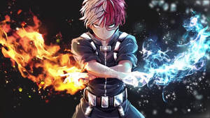 Bnha Todoroki Awesome Dual Elements Wallpaper