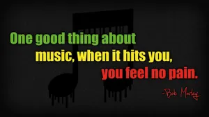 Bob Marley Pain Quote Wallpaper