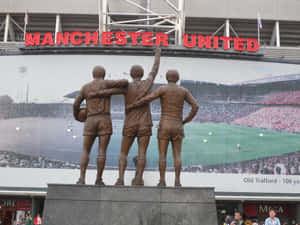 Bobby Charlton George Best Denis Law United Trinity Wallpaper