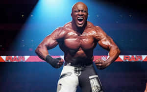 Bobby Lashley Flexing His Muscles Wallpaper