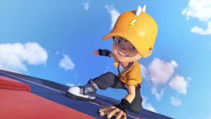 Boboiboy Hd Lightning Elemental Form Wallpaper