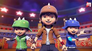 Boboiboy Hd Wind Leaf Earth Forms Wallpaper