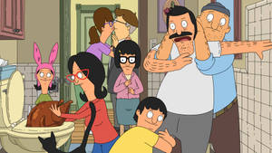 Bobs Burgers Bathroom Scene Wallpaper