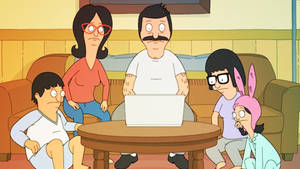 Bobs Burgers Belchers In The Living Room Wallpaper