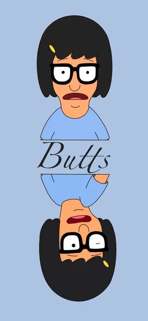 Bobs Burgers Tina And Butts Wallpaper