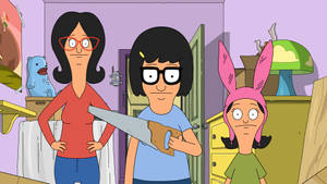 Bobs Burgers Tina With Saw Wallpaper