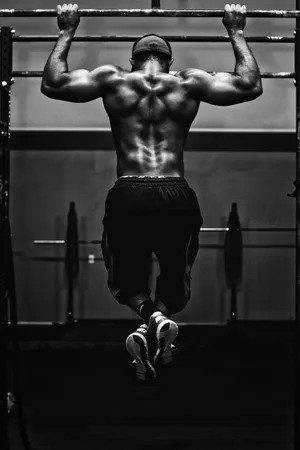 Bodybuilder Doing Monkey Bar Hd Wallpaper