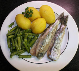 Boiled Fresh Herring And Potatoes Wallpaper