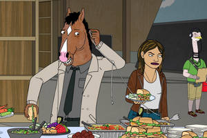 Bojack Horseman And Gina Push Their Limits As They Share An Electric Moment. Wallpaper