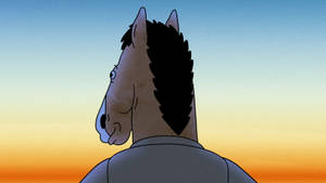 Bojack Horseman In Silhouette. Wallpaper