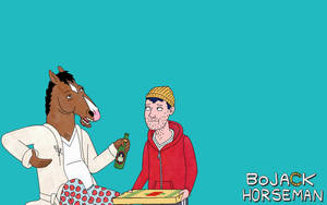 Bojack Horseman (will Arnett) & Todd Chavez (aaron Paul) Rekindle Their Friendship Wallpaper