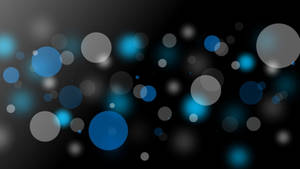 Bokeh Dark And Blue Aesthetic Laptop Wallpaper