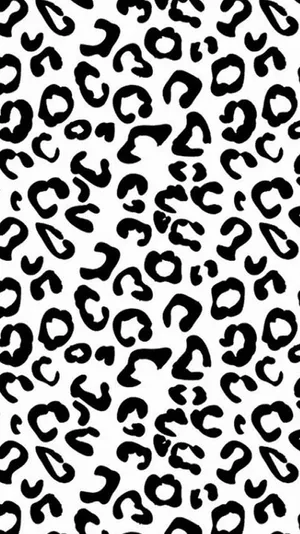 Bold And Beautiful Black And White Animal Print Wallpaper