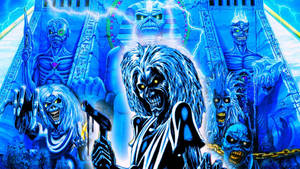 Bold And Blue Iron Maiden Eddie Wallpaper