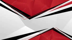 Bold And Colorful Red, White And Black Abstract Wallpaper