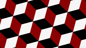 Bold And Contemporary Black, White And Red Abstract Art Wallpaper