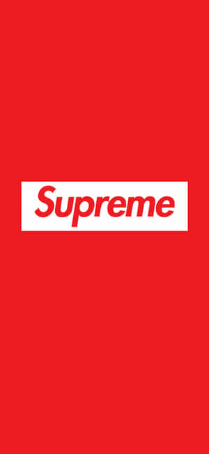 Bold And Pristine Supreme Logo Wallpaper