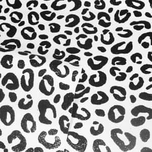 Bold Black And White Animal Print Wallpaper