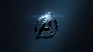 Bold Black Avengers Logo Wallpaper