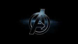 Bold Black Avengers Logo Wallpaper