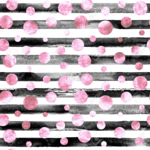 Bold Contrasts Of Pink And Black And White Wallpaper