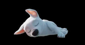 Bolt Sleeping In Black Wallpaper