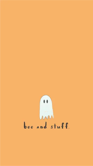Boo And Stuff Cute Halloween Iphone Wallpaper