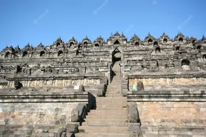 Borobudur Temple Narrow Stairway Wallpaper