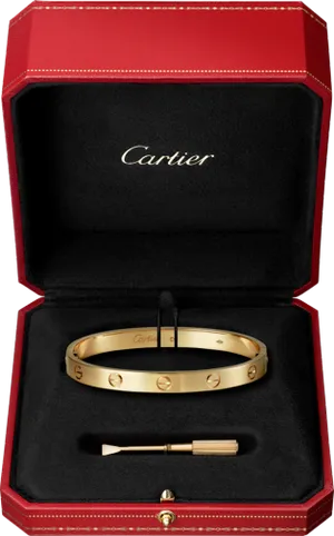 Boxed Gold Cartier Wallpaper