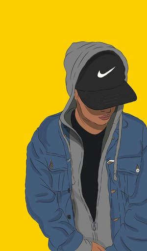 Boy In Nike Cap Swag Wallpaper