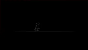 Boy Line Art Basic Dark Wallpaper