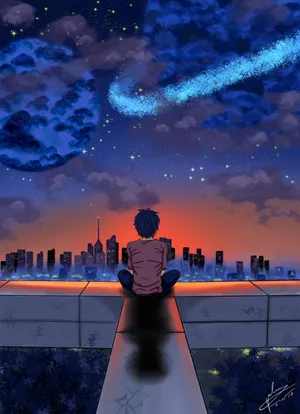 Boy Under Twin Anime Planet Wallpaper