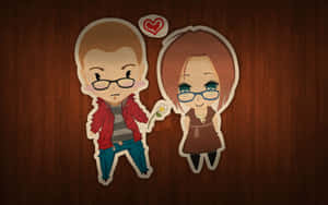 Boyfriend And Girlfriend Stickers Wallpaper