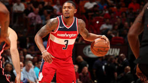 Bradley Beal Wizards Highlight Jersey Wallpaper