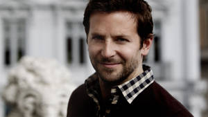 Bradley Cooper Dark Red Cardigan Wallpaper