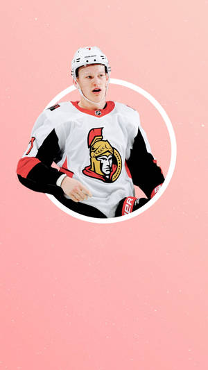 Brady Tkachuk Pink Fanart Ice Hockey Wallpaper