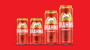 Brahma Chopp Pilsen Beer Can Sizes Illustration Wallpaper