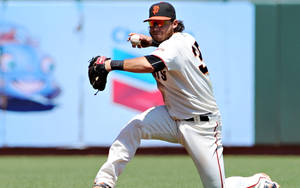 Brandon Crawford With His Game Face On Wallpaper