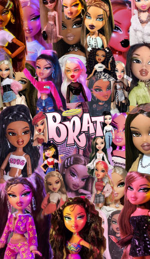 Bratz Aesthetic Fashion Dolls Wallpaper