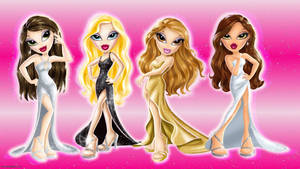 Bratz Dolls In Evening Gown Wallpaper