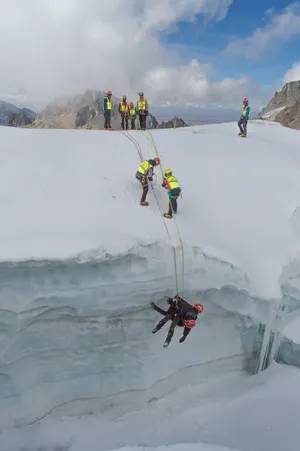 Brave Mountain Rangers Standing Guard Wallpaper