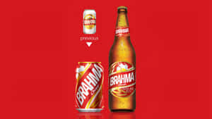 Brazilian Brahma Chopp Can And Bottle Concept Design Wallpaper