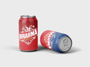 Brazilian Brahma Chopp Cans Illustration Art Wallpaper