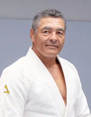 Brazilian Martial Arts Master, Rickson Gracie, In A 2021 Candid Portrait. Wallpaper