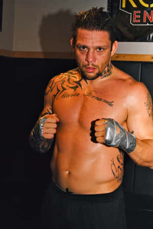Brazilian Mma Fighter Renato Sobral Training Photograph Wallpaper