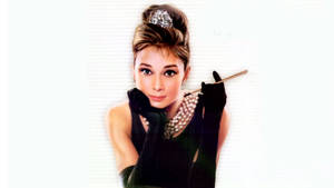 Breakfast At Tiffany's Holly In Black Wallpaper