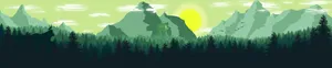 Breathtaking Animated Forest Three Screen Wallpaper